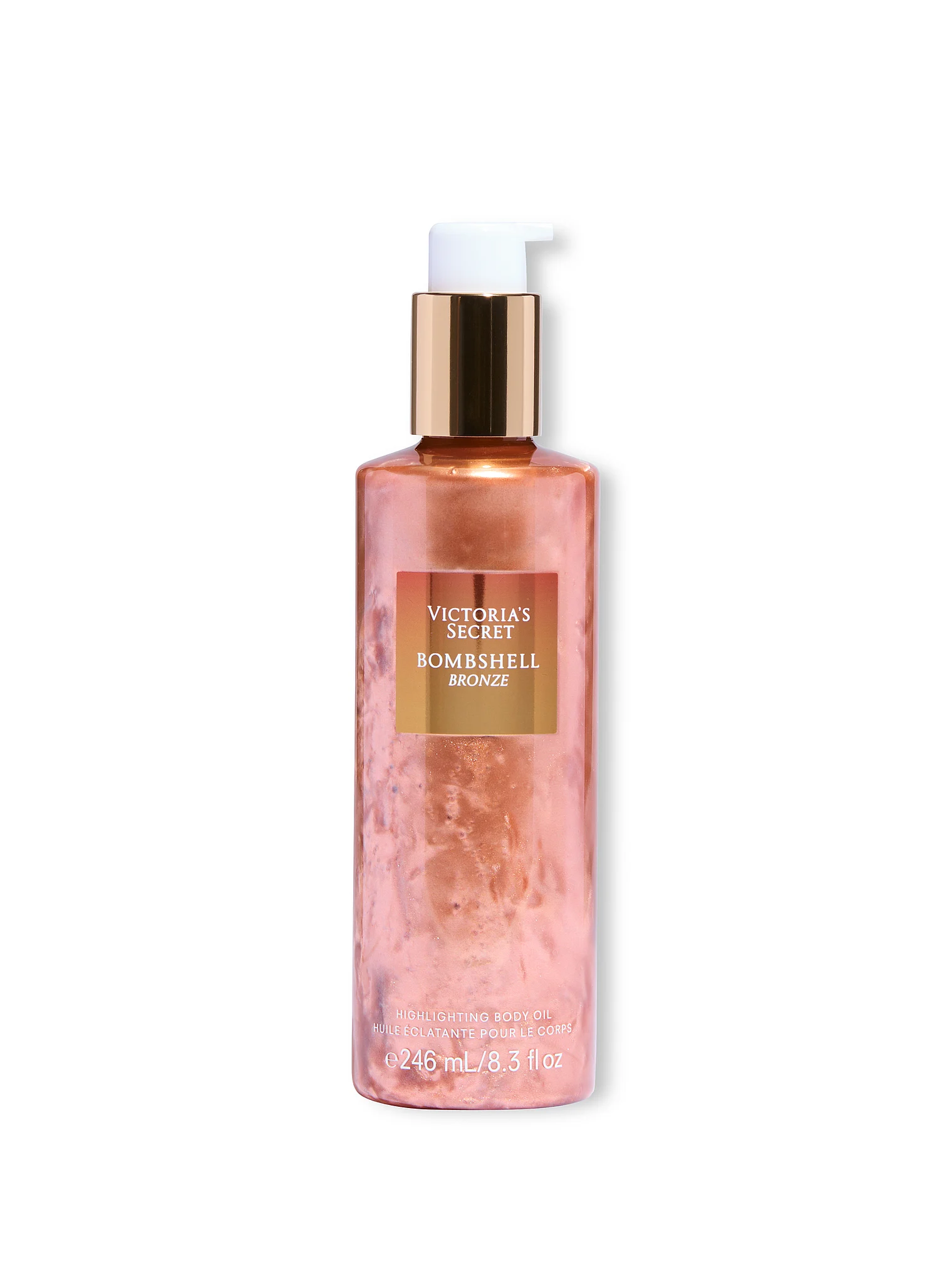 Поживна олія-бронзер для тіла з шиммером Victoria's Secret Bombshell Bronzed, 246 мл
