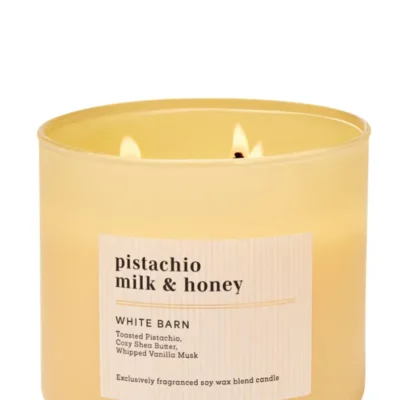 Парфумована свічка на 3 гноти Bath & Body Works Pistachio Milk & Honey, 411 г
