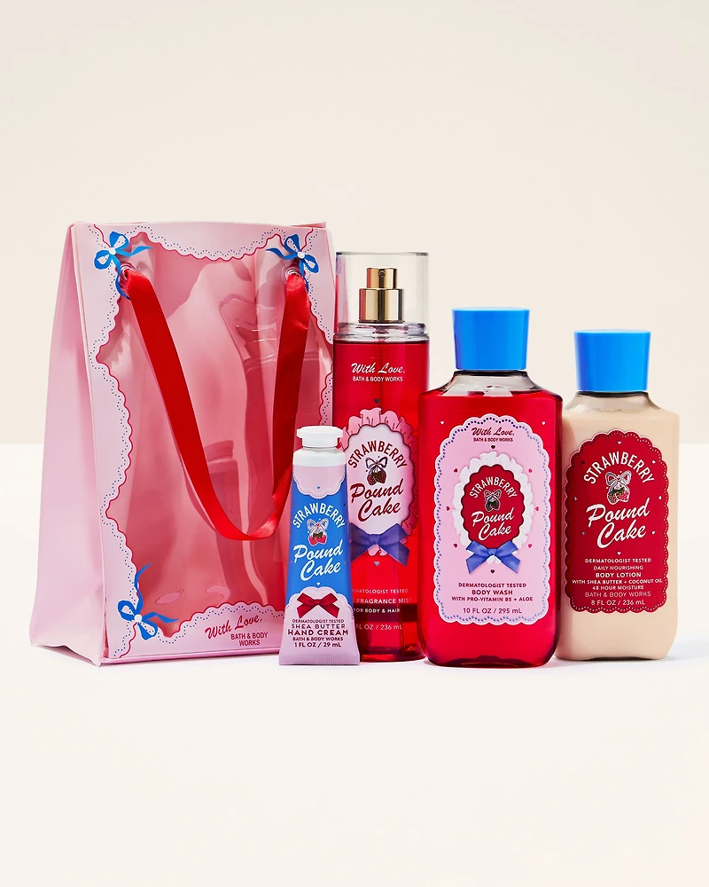 Подарунковий набір Bath & Body Works Strawberry Pound Cake, Gift Set