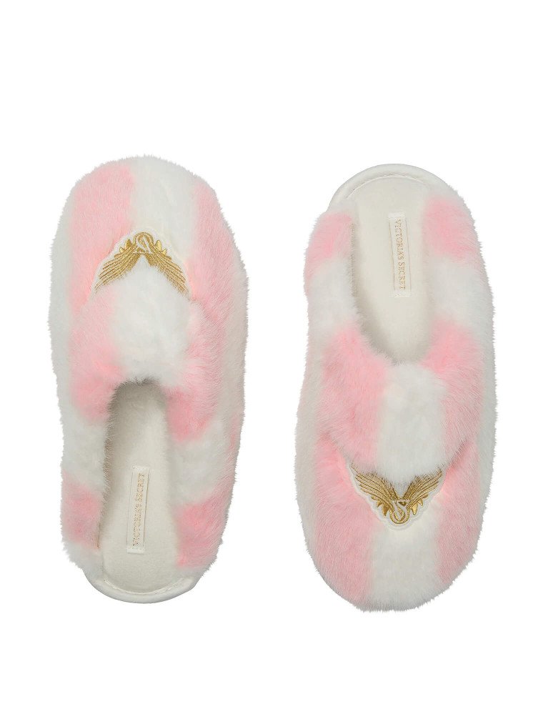 Капці Victoria's Secret Luxe Plush Closed-Toe Slippers Heritage Stripe