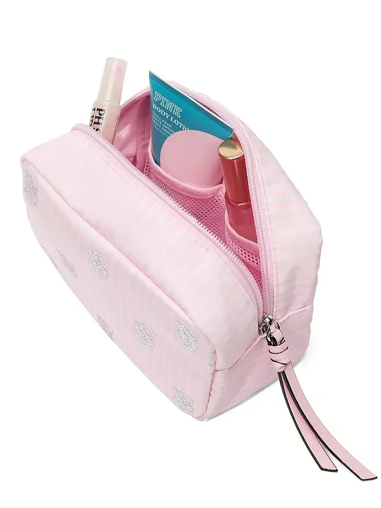 Косметичка Victoria's Secret Shine Logo Travel Makeup Bag