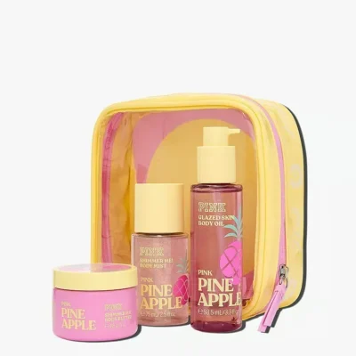 Подарунковий набір Victoria's Secret PINK Pineapple Let's Glow Away Shimmer Travel Set