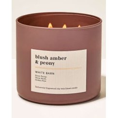 Парфумована свічка на 3 гноти Bath & Body Works Blush Amber & Peony, 411 г