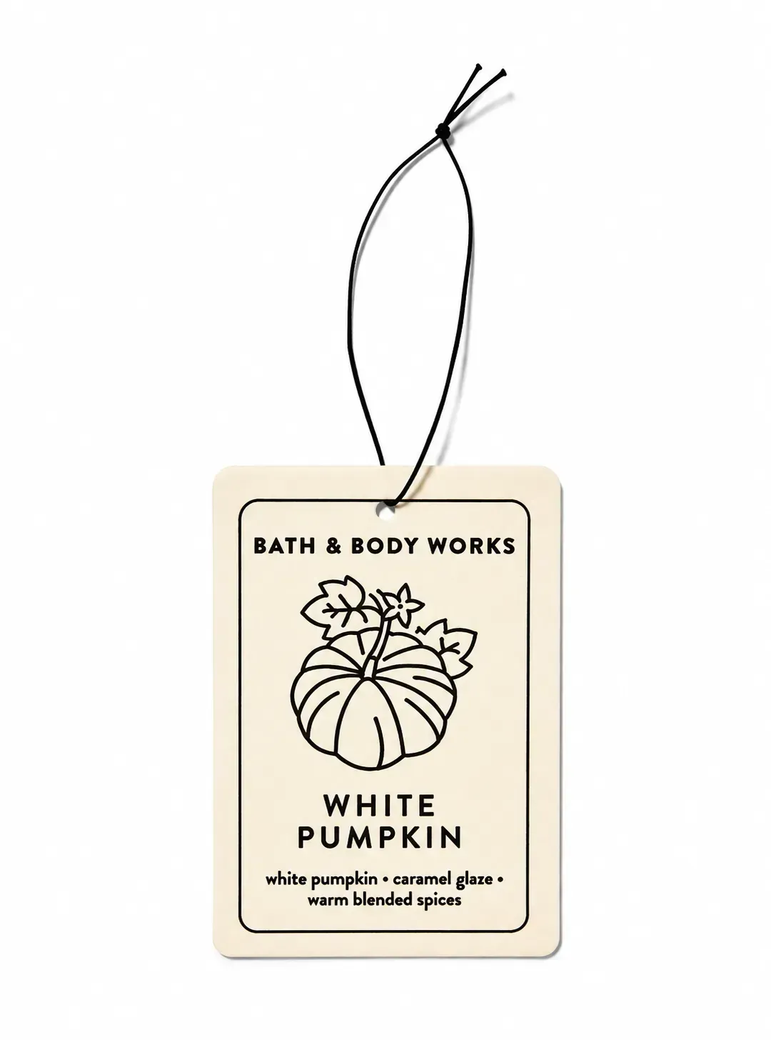 Ароматизатор-підвісний для авто Bath & Body Works White Pumpkin
