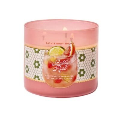 Парфумована свічка на 3 гноти Bath & Body Works Bubbly Rose, 411 г
