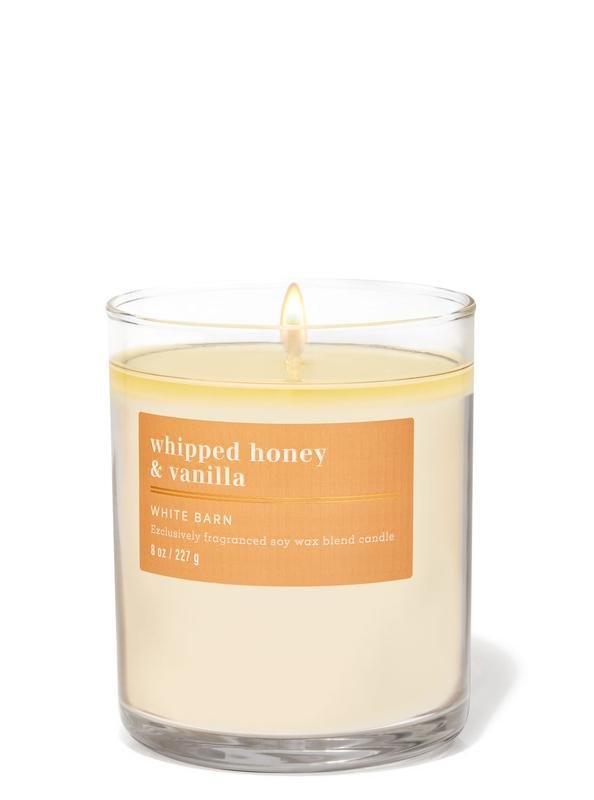 Парфумована свічка на 1 гніт Bath & Body Works Whipped Honey & Vanilla, 227 г
