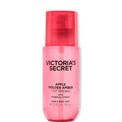 Парфумований спрей для тіла та волосся Victoria's Secret Feel Luscious Apple Golden Amber, 236 мл