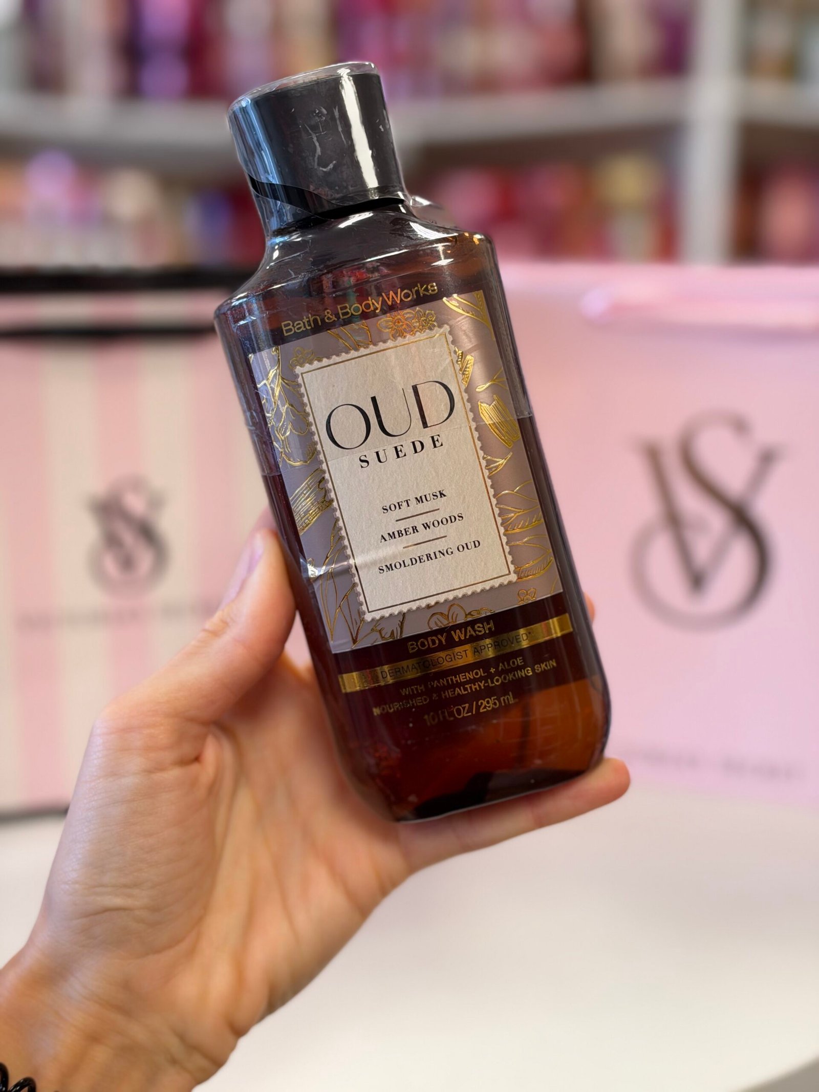 Парфумований гель для душу Bath & Body Works Oud Suede, 295 мл (УЦІНКА)